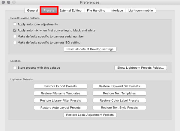 How to Install Presets Lightroom on Mac - Step 2
